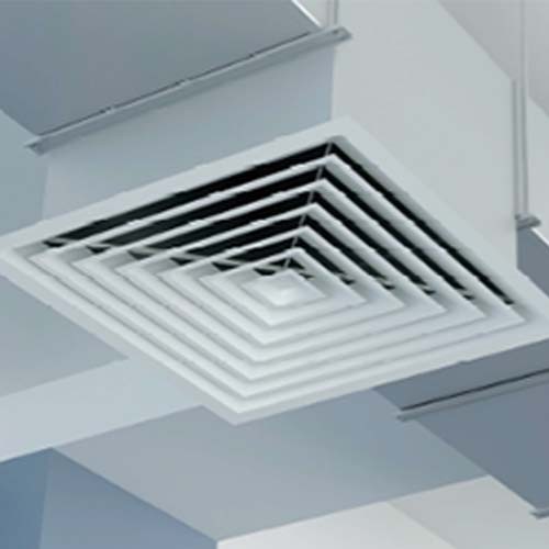 Light steel frame air conditioning exhaust outlet UV-C sterilization